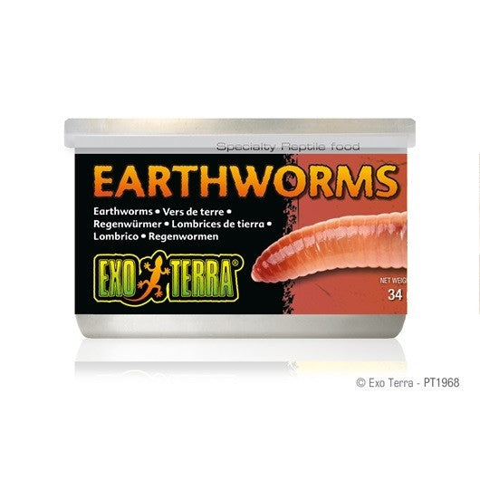 EXO TERRA CANNED EARTHWORMS 34G