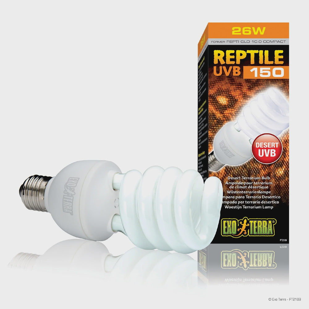 EXO TERRA 10% UVB REPTILI GLO FLUORESCENT BULB 26 WATT