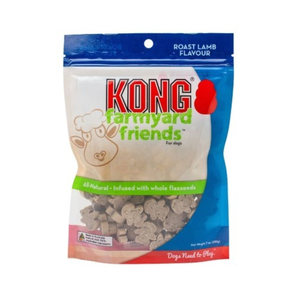 Farmyard Friends Roast Lamb Dog Treats Size 200g by Kong [FL:Roast Lamb]