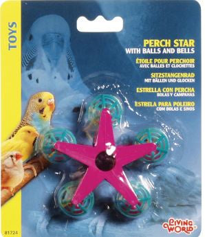 LIVING WORLD PERCH STAR W/BALLS & BELLS