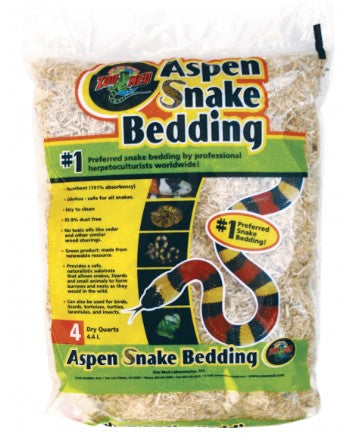 ZOO MED ASPEN SNAKE BEDDING 4.4LTE