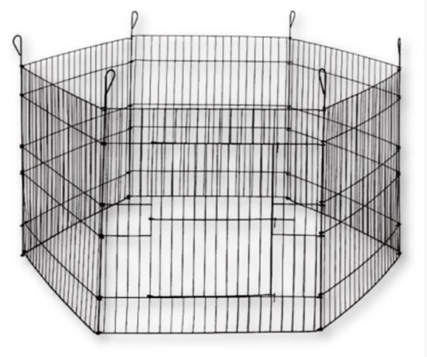 BONO FIDO 24" PET EXERCISE PEN W/STAKES 6 PANELS