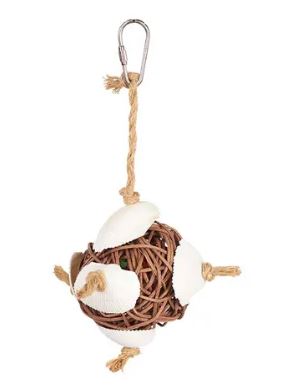KAZOO NATURAL VINE & SHELL BALL 
