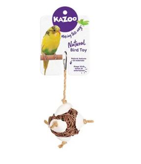 KAZOO NATURAL VINE & SHELL BALL 