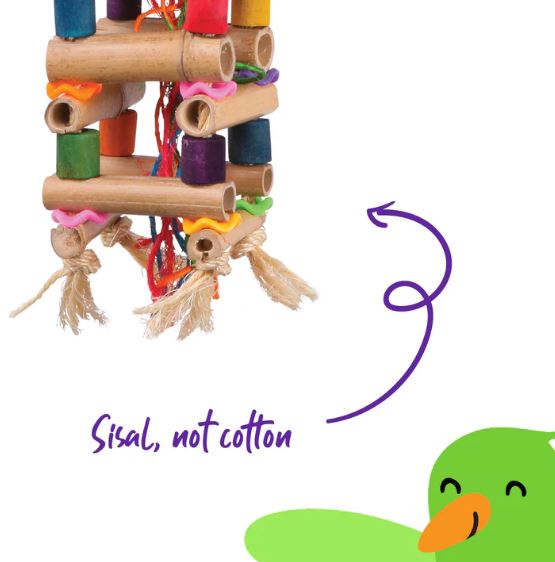 KAZOO TOWER W/ SISAL & BEADS