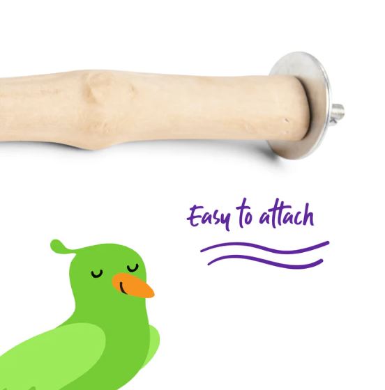 KAZOO NATURAL STRAIGHT PERCH M