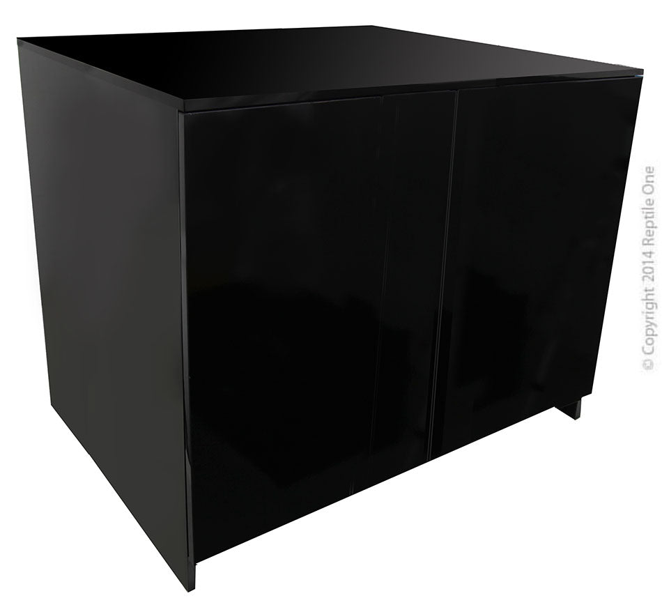 REPTILE ONE GLASS BLACK CABINET 90X60X76CM