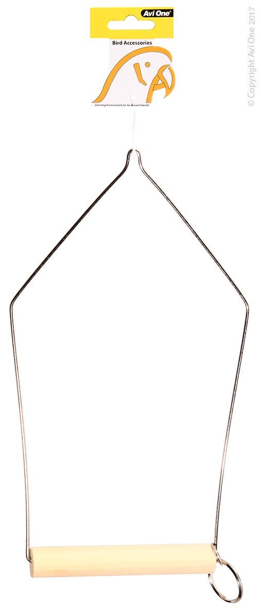 AVI ONE TRIANGLE SWING WOODEN PERCH 28 X 12CM
