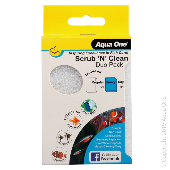 AQUA ONE SCRUB N CLEAN DUO PACK