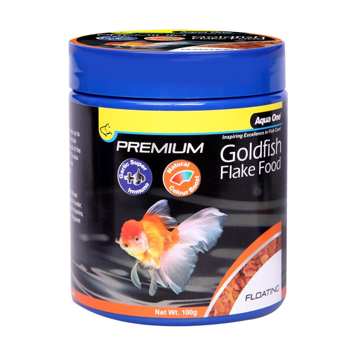 AQUA ONE PREMIUM GOLDFISH FLAKES 100G