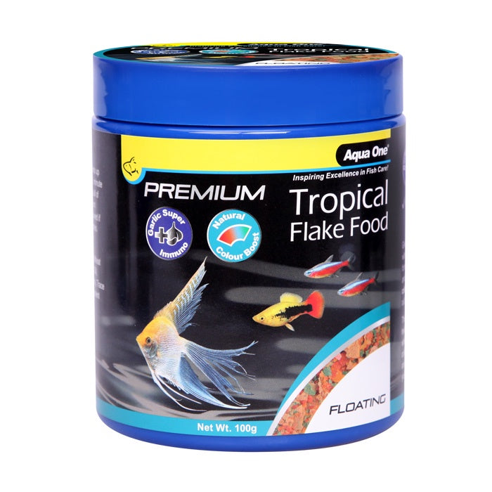 AQUA ONE PREMIUM TROPICAL FLAKE FOOD 100G
