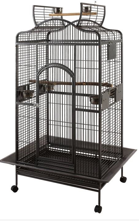BON AVI 36" CURVED OPEN TOP PARROT CAGE