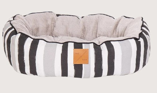 MOG & BONE 4 SEASONS REV DOG BED BLACK WAVE SMALL