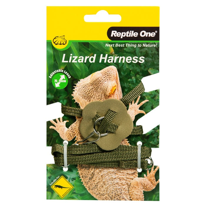 REPTILE ONE LIZARD HARNESS WITH ADJUSTABLE LEASH