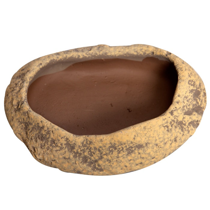 REPTILE ONE SANDSTONE  DISH SMALL 11.5X8X3CM