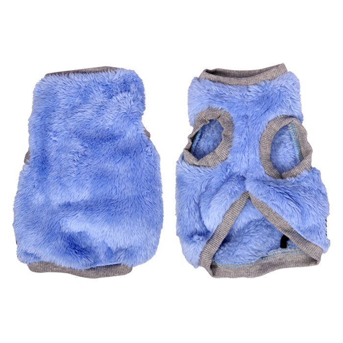 PET ONE DOG COAT NIGHTCOMFY PLUSH 30CM BLUE