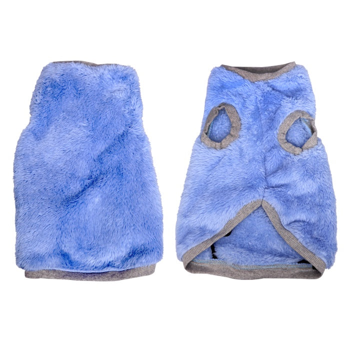 PET ONE DOG COAT NIGHTCOMFY PLUSH 35CM BLUE
