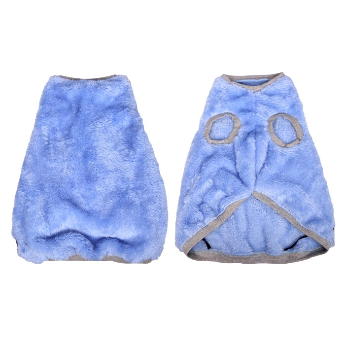 PET ONE DOG COAT NIGHTCOMFY PLUSH 45CM BLUE