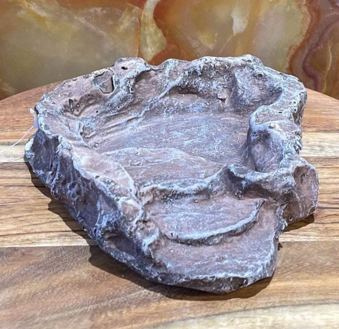 KOMODO TERRACED DISH BROWN SMALL