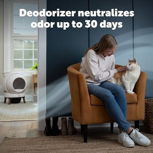 PETSAFE SCOOPFREE SMARTSPIN AUTO CLEANING CAT LITTER BOX DEODORISER 2PK