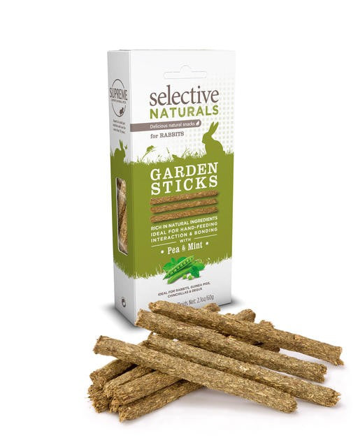 SELECTIVE NATURALS GARDEN STICKS PEA & MINT 60G