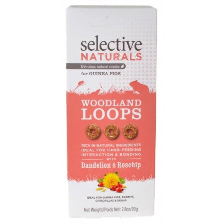 SELECTIVE NATURALS WOODLAND LOOPS FOR GUINEA PIGS 80G