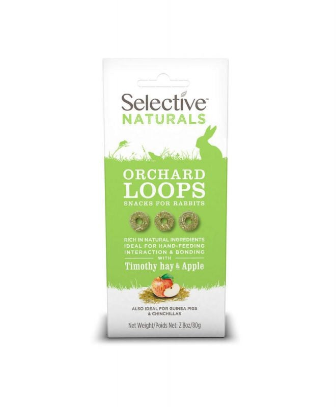 SELECTIVE NATURALS BERRY LOOPS TIMOTHY HAY & CRANBERRY 80G