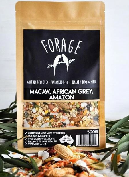 FORAGE MACAW AFRICAN GREY AMAZON 500G