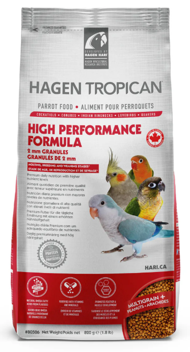 TROPICAN HIGH PERFORMANCE 2MM SMALL PARROTS/COCKATIEL 820G
