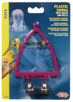 LIVING WORLD BIRD SWING PLASTIC WITH BELLS