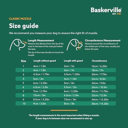 BASKERVILLE CLASSIC BASKET MUZZLE SIZE 10