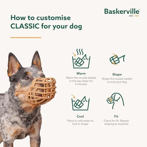 BASKERVILLE CLASSIC BASKET MUZZLE SIZE 1
