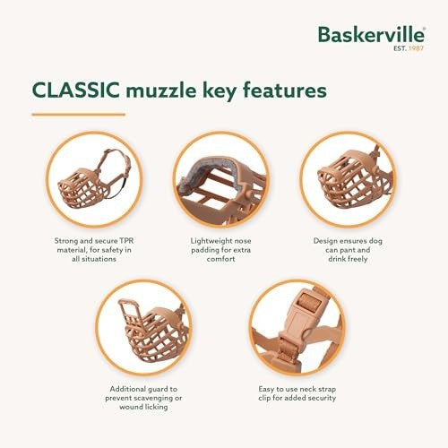 BASKERVILLE CLASSIC BASKET MUZZLE SIZE 1