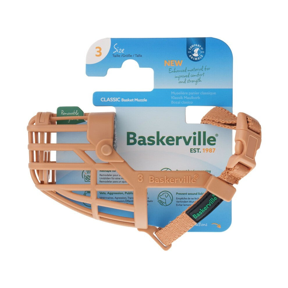 BASKERVILLE CLASSIC BASKET MUZZLE SIZE 3