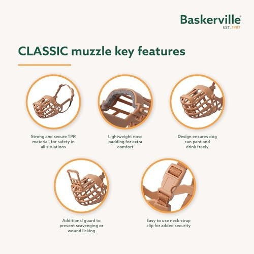 BASKERVILLE CLASSIC BASKET MUZZLE SIZE 4