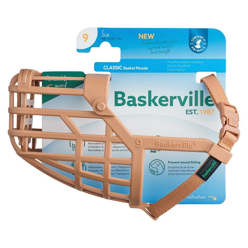 BASKERVILLE CLASSIC BASKET MUZZLE SIZE 9