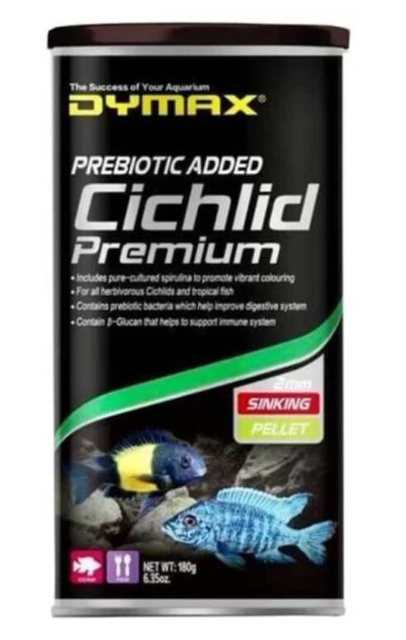 DYMAX CICHLID PREMIUM 180G SINKING PELLET