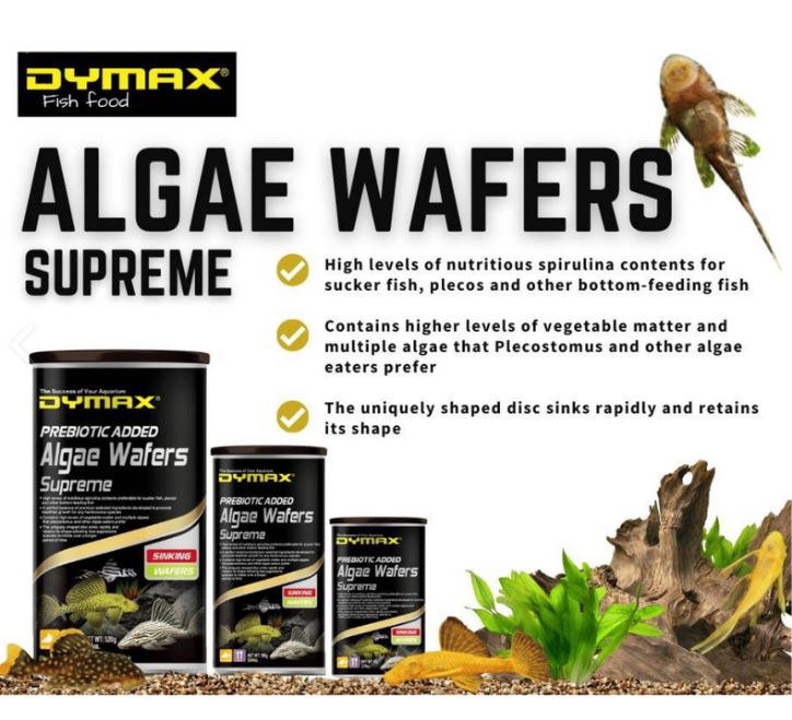 DYMAX ALGAE WAFERS SUPREME 60G SINKING WAFERS