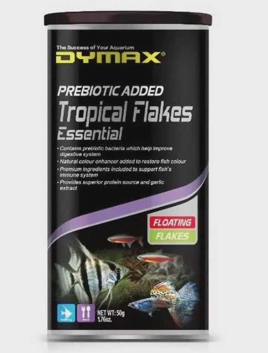 DYMAX TROPICAL FLAKES ESSENTIAL 50G FLOATING FLAKE