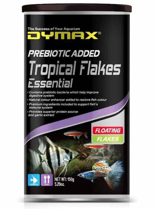 DYMAX TROPICAL FLAKES ESSENTIAL 150G FLOATING FLAKE