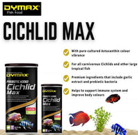 DYMAX CICHLID MAX 120G FLOATING PELLET