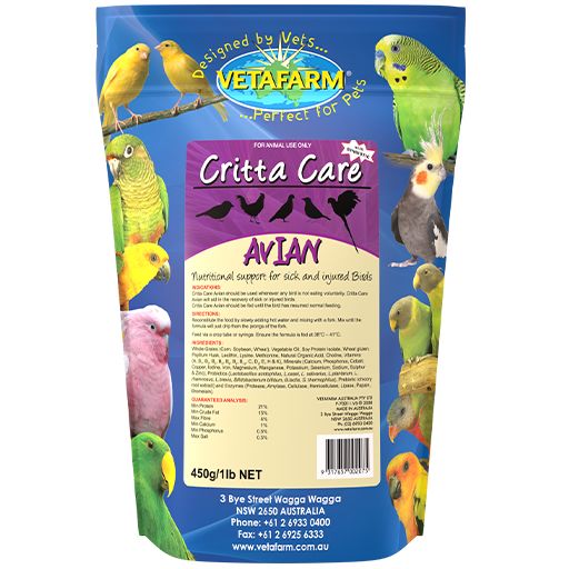 VETAFARM HERBIVORE CRITTACARE 450G