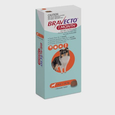 BRAVECTO ORANGE 4.5-10KG (1 Month)
