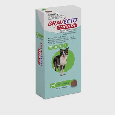 BRAVECTO GREEN 10-20KG 1 MONTH CHEW
