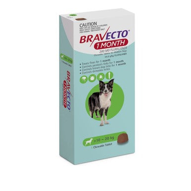 BRAVECTO GREEN 10-20KG 1 MONTH CHEW