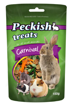 PECKISH SMALL ANIMAL TREATS CARNIVAL 150G