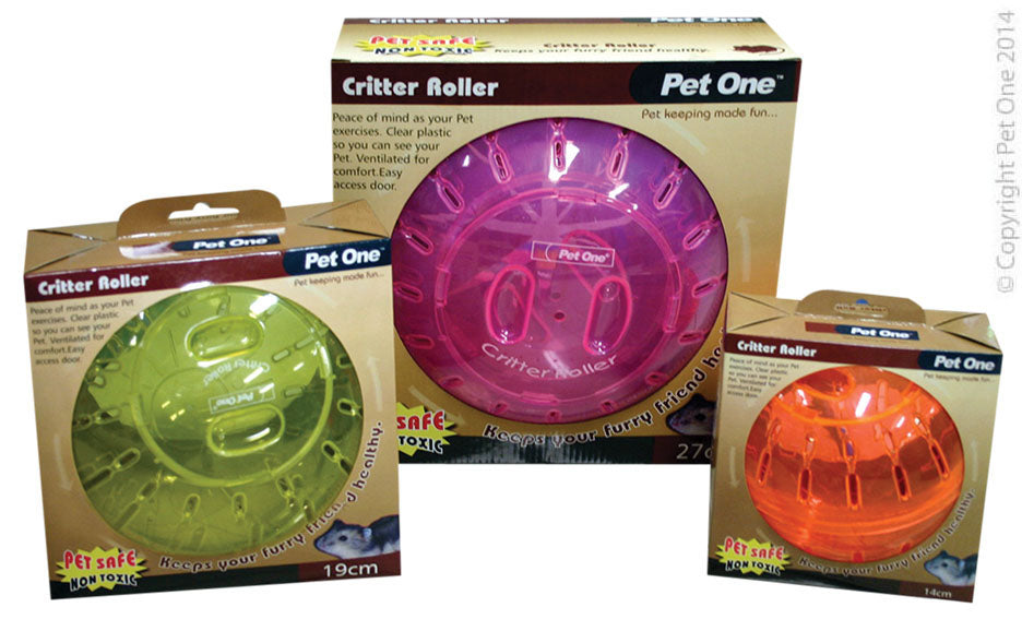 PET ONE CRITTER ROLLER SMALL 14CM