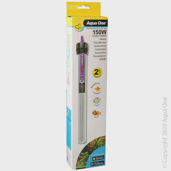 AQUA ONE GLASS HEATER 150W