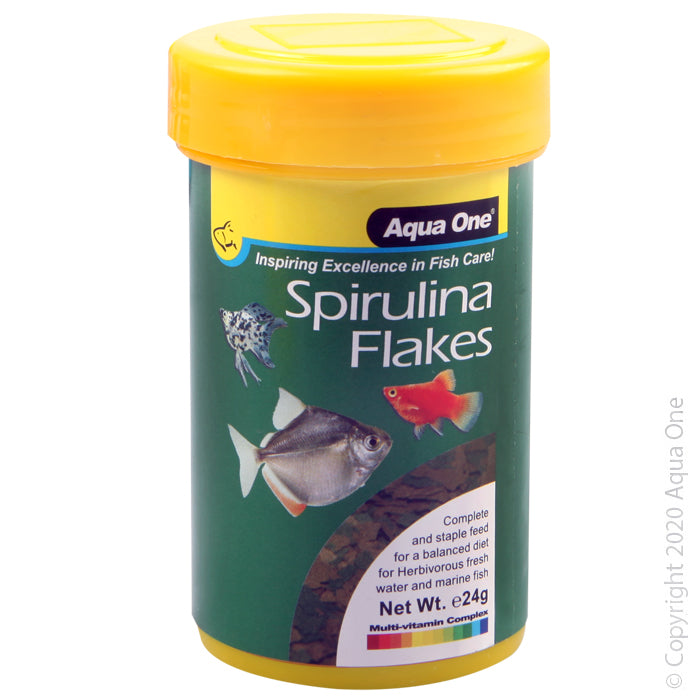 AQUA ONE SPIRULINA FLAKE 24G