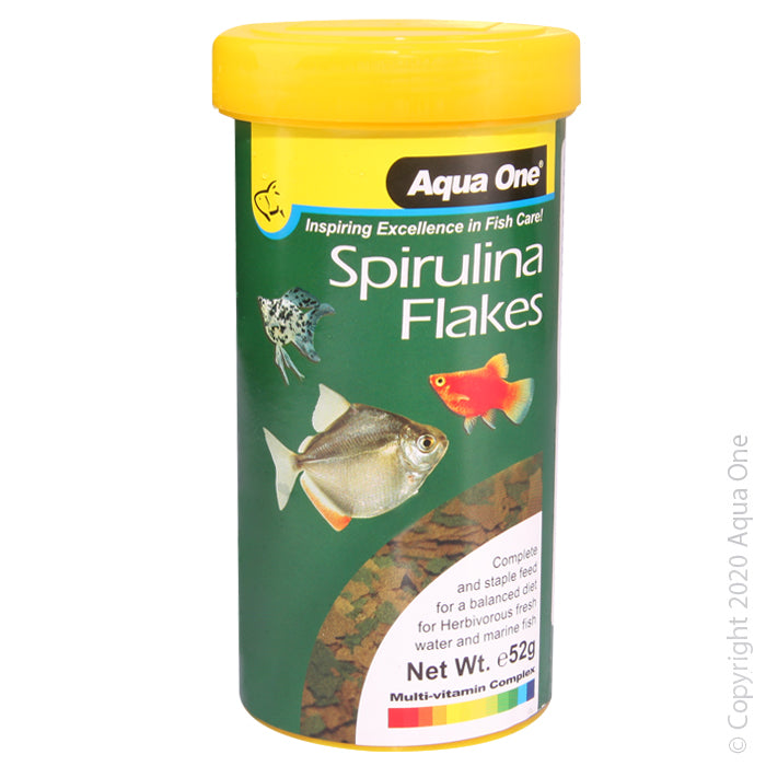 AQUA ONE SPIRULINA FLAKE 52G